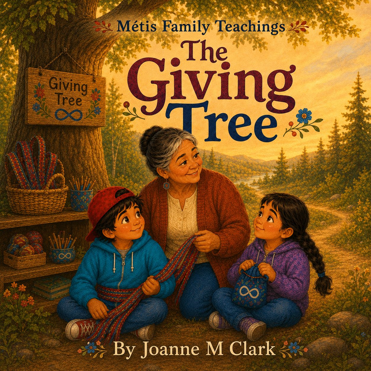 Cover of The Giving Tree from the Métis Family Teachings series by Joanne M Clark
